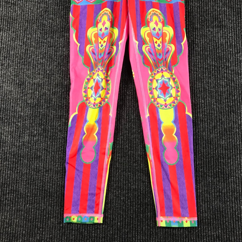 Nike Dri-FIT Womens Small Pink Psychedelic Geometric Print Athletic Leggings - Picture 3 of 9